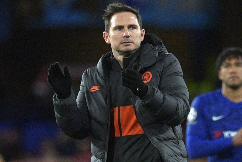 Pelatih Chelsea Frank Lampard.