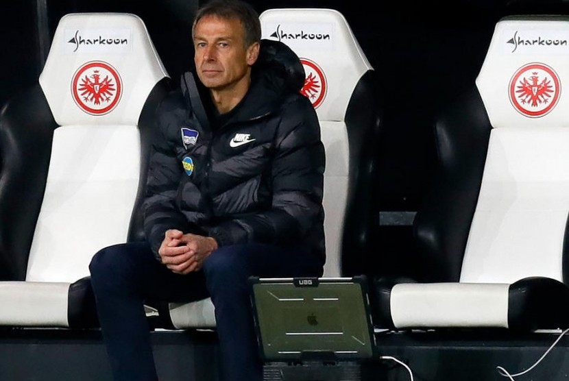 Pelatih Hertha Berlin, Juergen Klinsmann.