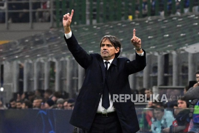 Pelatih Inter Milan SImone Inzaghi.