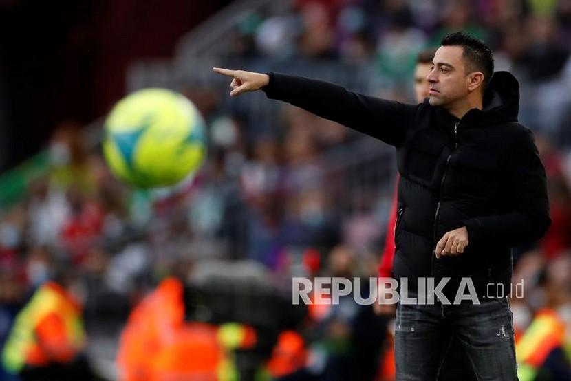 Pelatih kepala Barcelona Xavi Hernandez