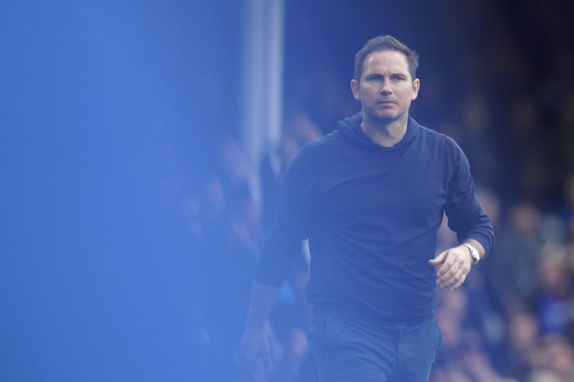  Pelatih kepala Everton Frank Lampard.