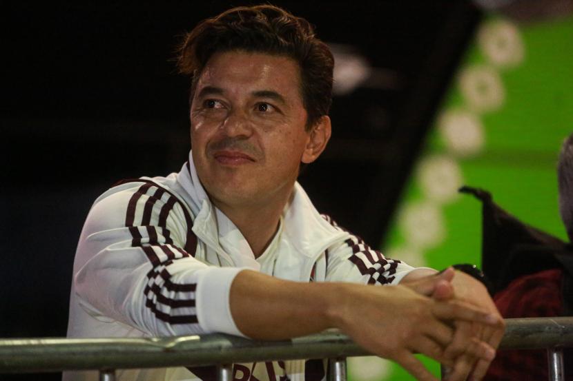 Mantan pelatih kepala River Plate Marcelo Gallardo yang juga teman dekat bintang timnas Argentina, Lionel Messi.