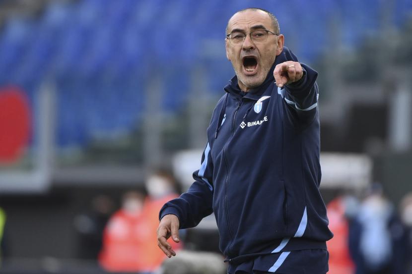 Pelatih Lazio, Maurizio Sarri.