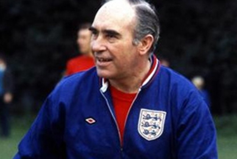 Pelatih legendaris Timnas Inggris, Sir Alf Ramsey.