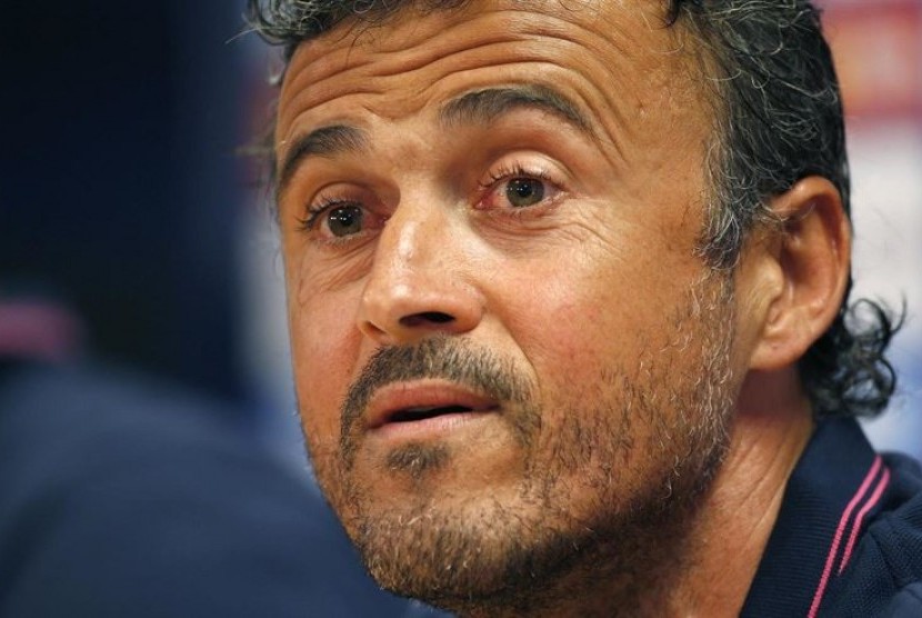 Pelatih Luis Enrique.