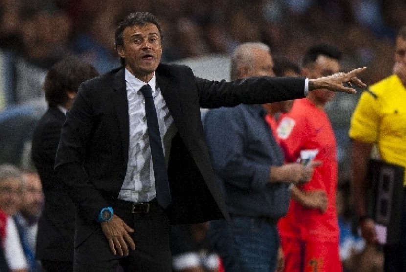 Pelatih Luis Enrique.