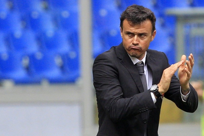 Pelatih Luis Enrique.