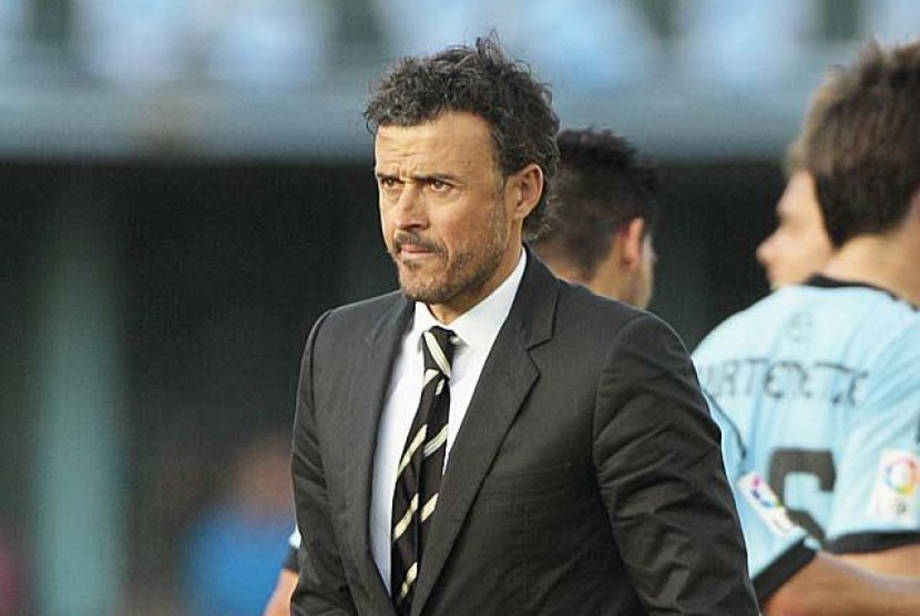 Pelatih Luis Enrique.