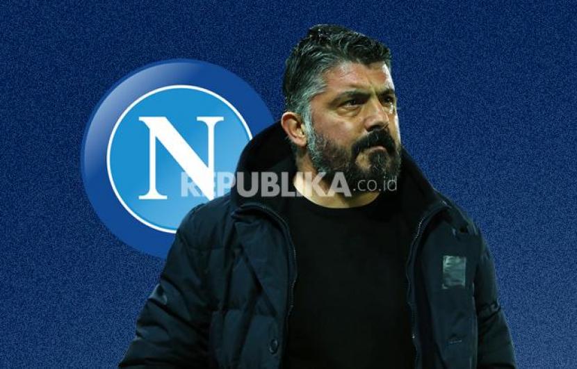 Pelatih Napoli Gennaro Gattuso.