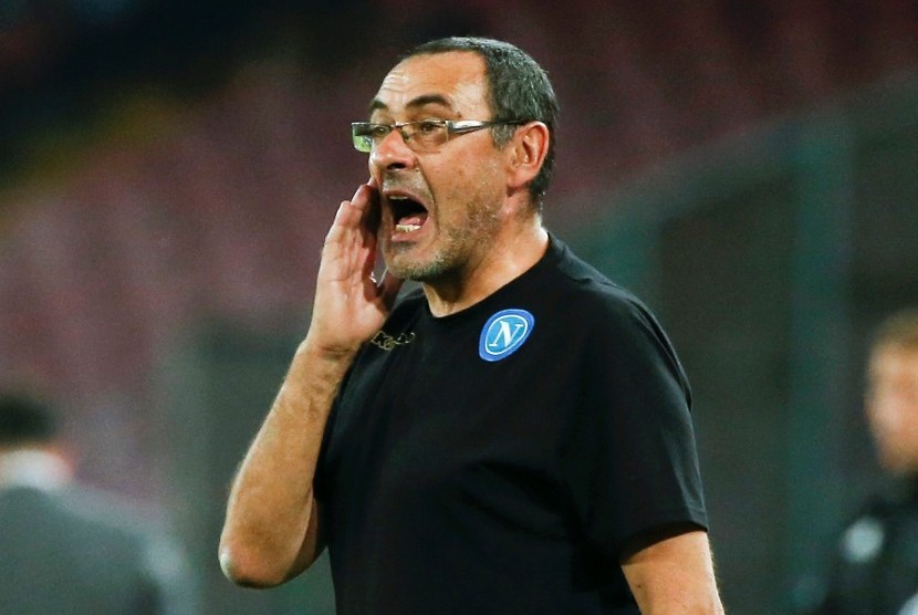 Pelatih Napoli Maurizio Sarri 