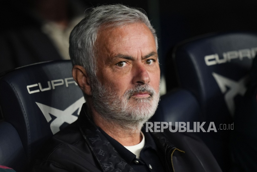 Pelatih Real Madrid Jose Mourinho.