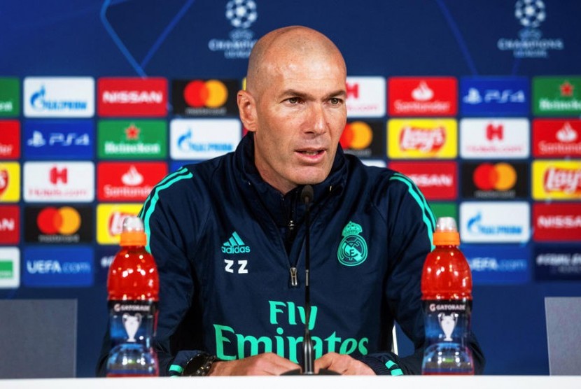 Pelatih Real Madrid, Zinadine Zidane.