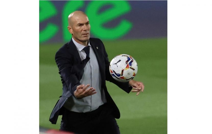 Pelatih Real Madrid, Zinedine Zidane.