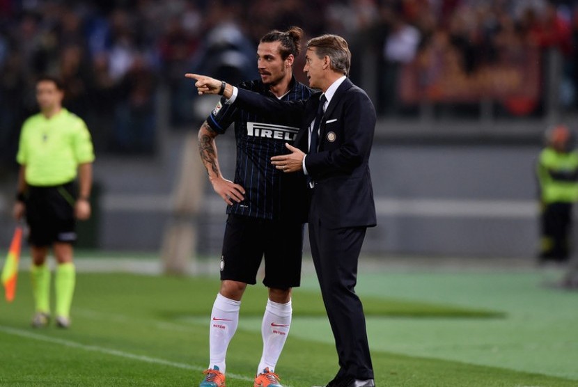 Pelatih Roberto Mancini.