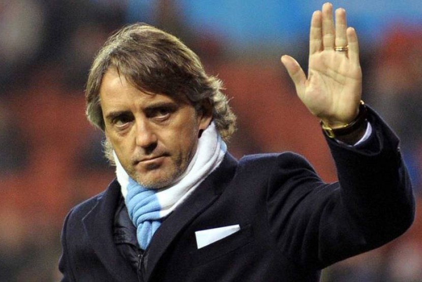 Pelatih Roberto Mancini.