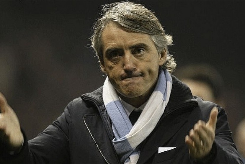 Pelatih Roberto Mancini.