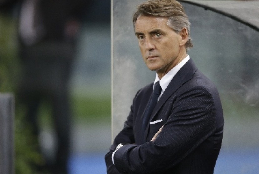 Pelatih Roberto Mancini.