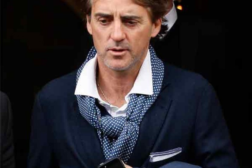 Pelatih Roberto Mancini.