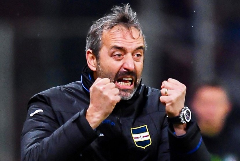 Pelatih Sampdoria Marco Giampaolo 