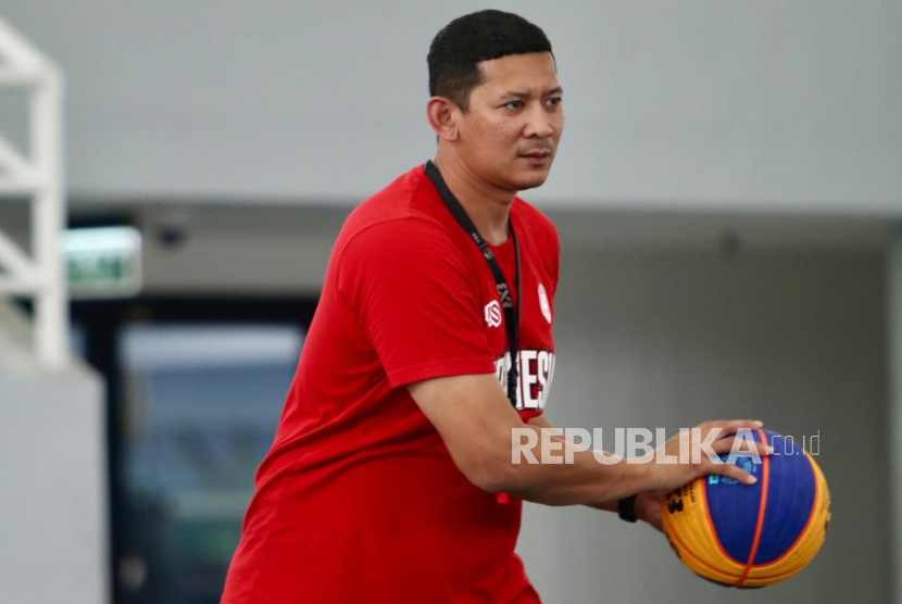 Pelatih Timnas 3x3 Putra Senior Fandi Andika Ramadhani.