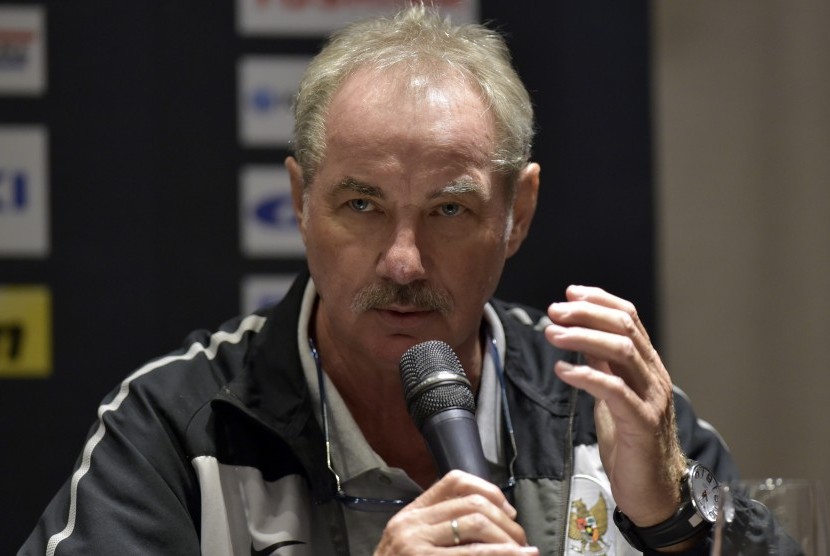 Pelatih timnas Indonesia Alfred Riedl.