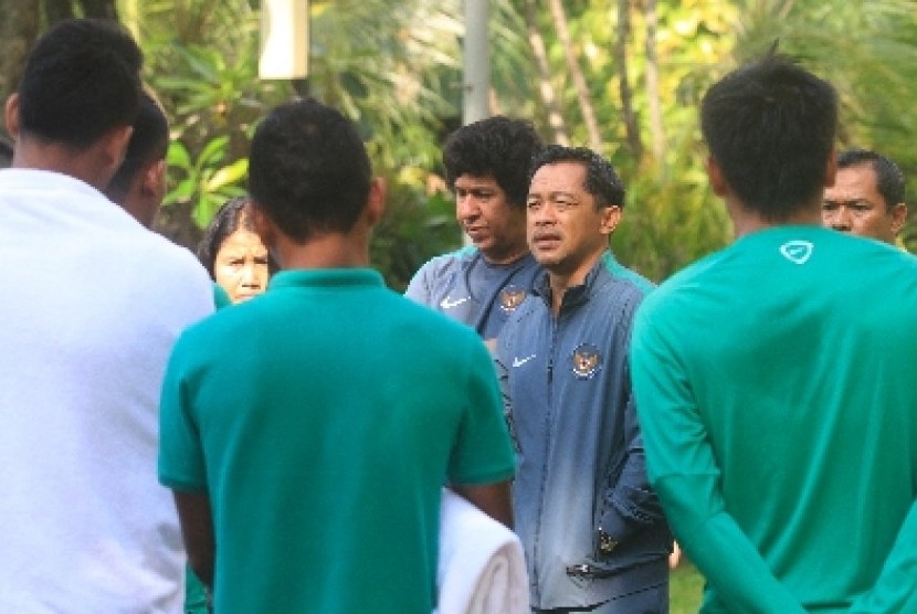 Pelatih timnas Indonesia U-23 Aji Santoso.