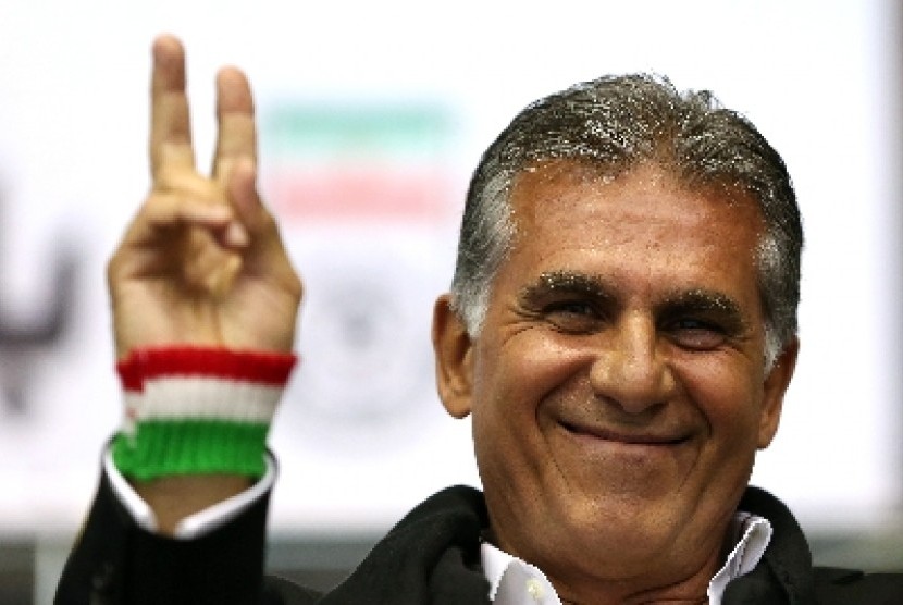 Pelatih timnas Iran, Carlos Queiroz.