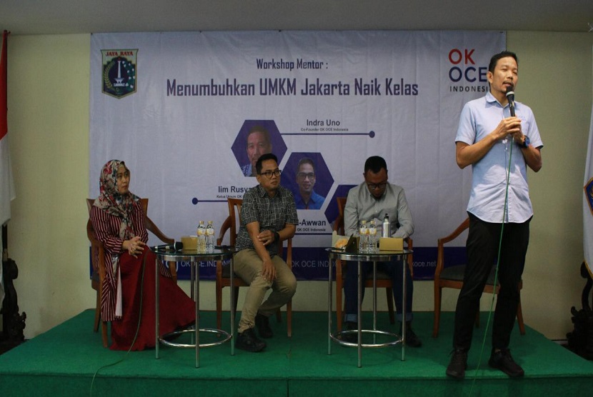 Pelatihan bertajuk Menumbuhkan UMKM Jakarta Naik Kelas yang digelar di Balaikota DKI Jakarta pada Rabu (8/1). 