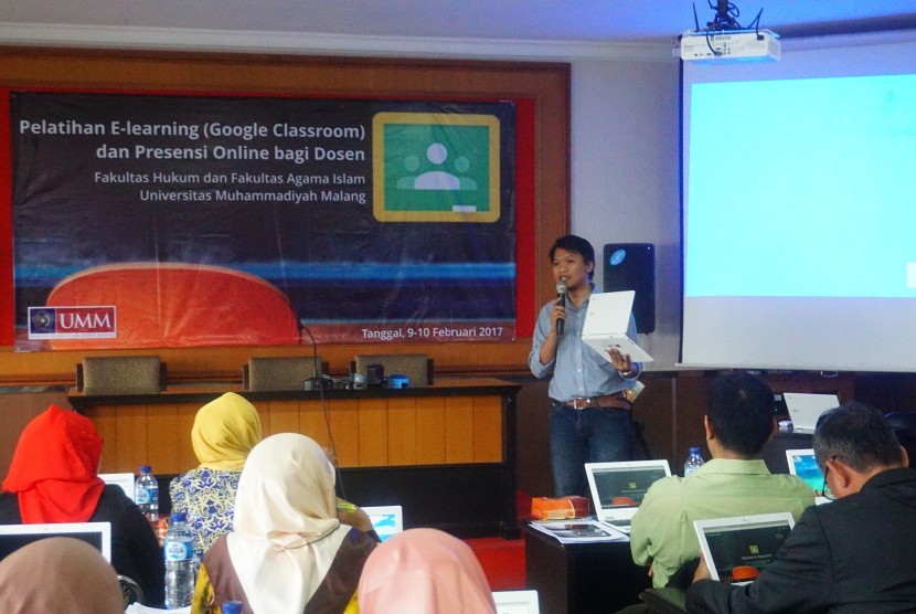 Pelatihan E-Learning (Google Classroom) dan Presensi Online 