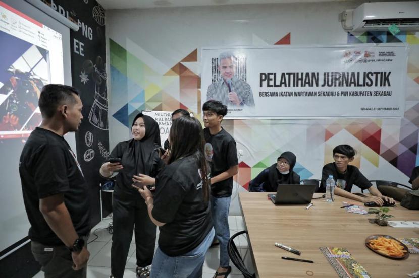 Pelatihan Jurnalistik di Kabupaten Sekadau, Kalimantan Barat, Kamis (21/9/2023).