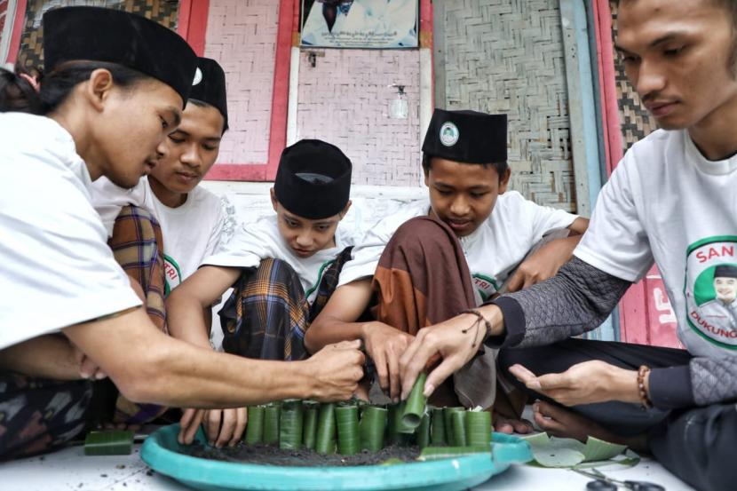 Pelatihan tani di Pondok Pesantren Mabdail Falah, Kampung Kadu Biuk, Desa Panyirapan, Kecamatan Baros, Kabupaten Serang. 