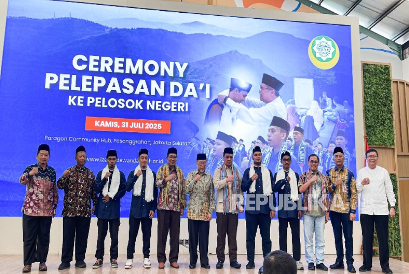 Pelepasan Dai ke Penjuru Negeri di Paragon Community Hub, Jakarta Selatan, Kamis (31/7/2025).