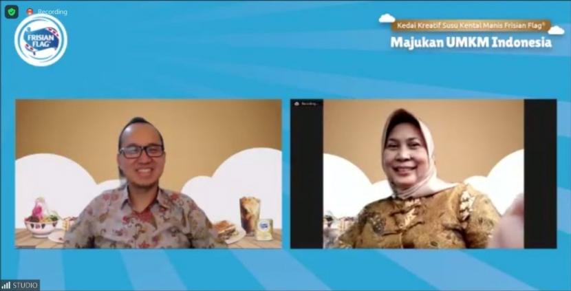 Peluncuram program Kedai Kreatif Susu Kental Manis Frisian Flag: Bersama Majukan UMKM Indonesia.