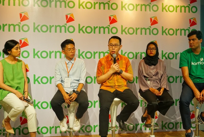 Peluncuran aplikasi Kormo yang merupakan platform pencarian kerja informal untuk anak-anak muda.