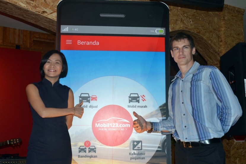 Peluncuran aplikasi Mobil123.com di Jakarta.