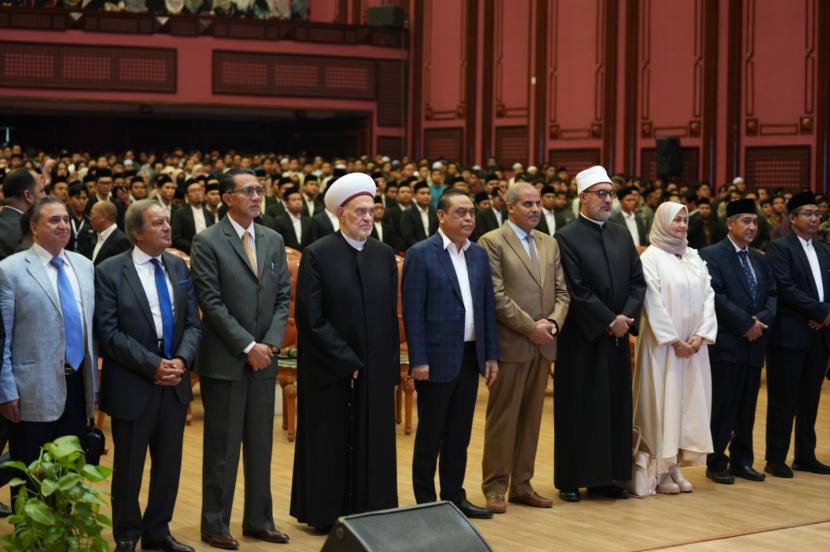 Peluncuran beasiswa ASFA dan seminar peradaban Islam di Universitas Al Azhar Mesir pada Ahad (7/8/2023).)
