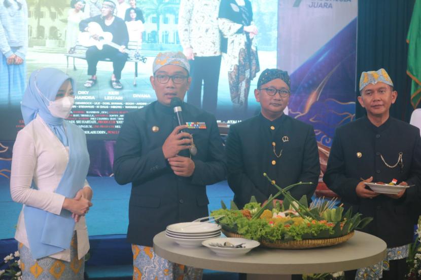Peluncuran Film Kabayan Milenial The Series oleh Gubernur Jabar Ridwan Kamil di Gedung Sate, Kota Bandung.