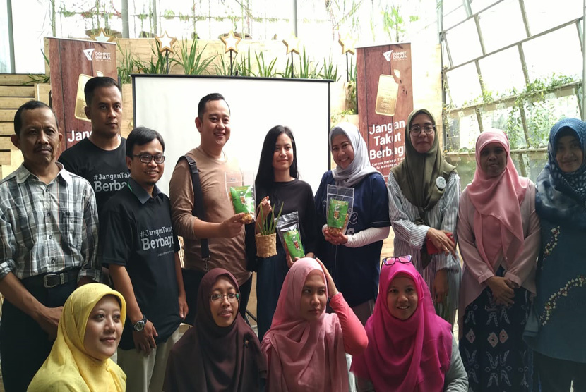  Peluncuran Gerakan Jangan Takut Berbagi di Yogyakarta, Senin  (25/3). 