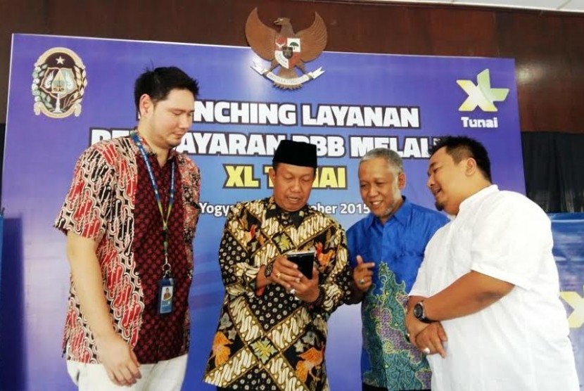 Peluncuran layanan bayar PBB dengan XL Tunai di Yogyakarta