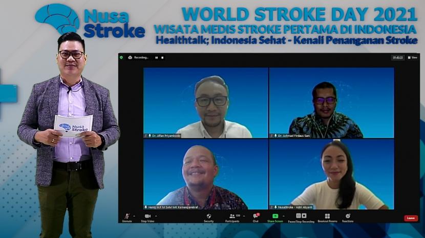 Peluncuran NusaStroke di Webinar HealthTalk.