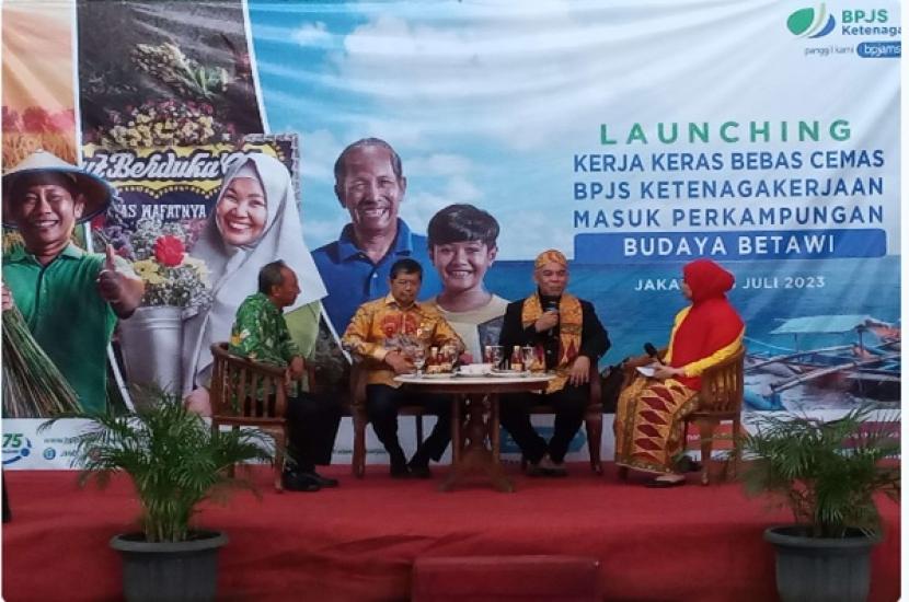 Peluncuran program Kerja Keras Bebas Cemas (KKBC) BP Jamsostek Jakarta