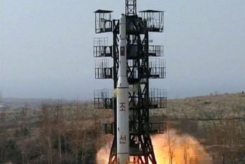 Peluncuran Roket Korut pada 2009 lalu.