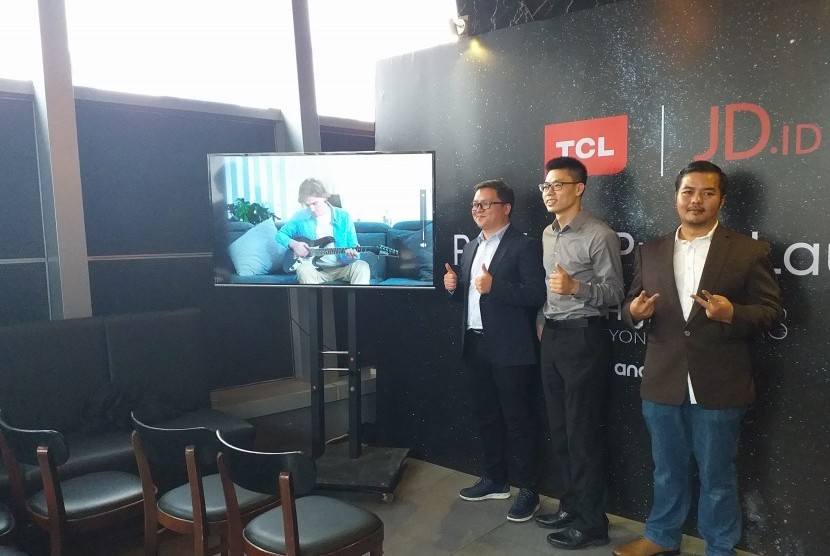 Peluncuran TCL A8 4K Android TV di Jakarta, Jumat (2/8).