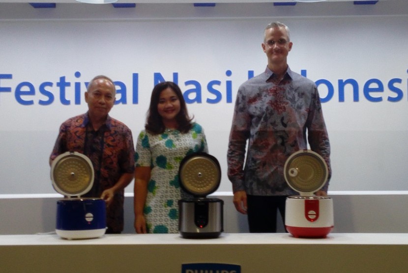 Peluncuran tiga varian rice cooker terbaru dari Philips, Rabu (30/9).