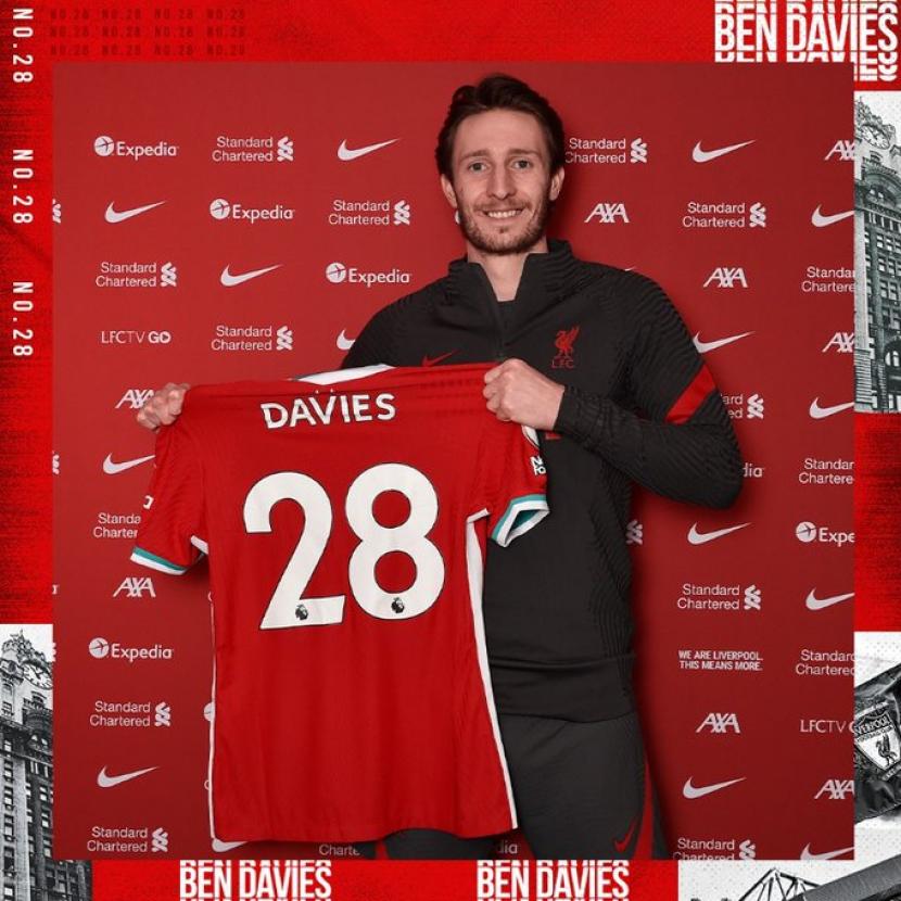 Pemain anyar Liverpool Ben Davies.