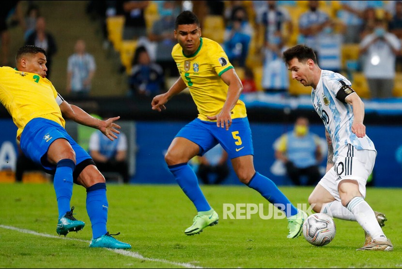 Laga Brasil vs Argentina (ilustrasi).