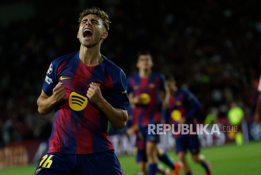 Hattrick Fermin Lopez Warnai Pesta Gol Kemenangan Barcelona Atas Olympiacos