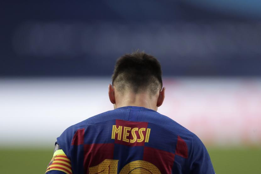 Pemain Barcelona Lionel Messi