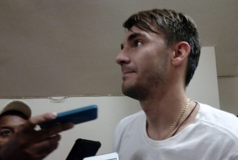 Pemain baru Arema FC, Pavel Smolyachenko. 