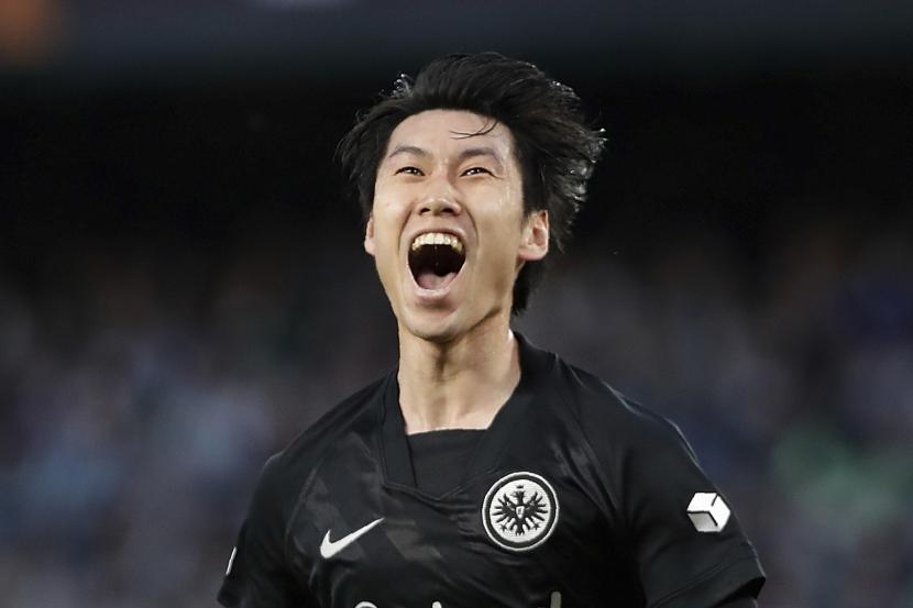 Gelandang Frankfurt asal Jepang Daichi Kamada yang pada Januari 2023 ini diminati Manchester United.